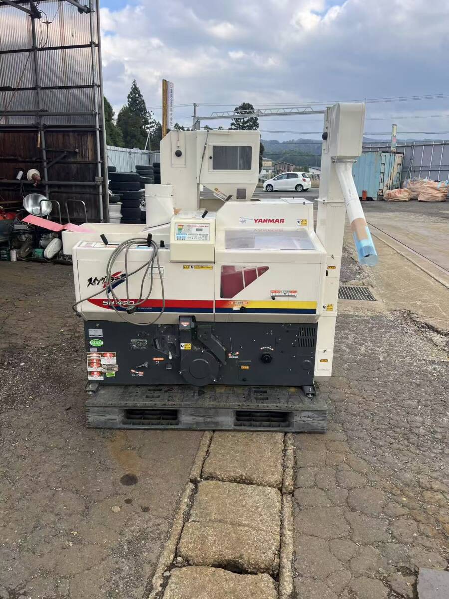 動画あり 秋田発 ヤンマー 籾摺機 SH400 A-D スイングハラ― 4インチ 揺動式 三相200V 籾 穀物 もみすり機拍卖