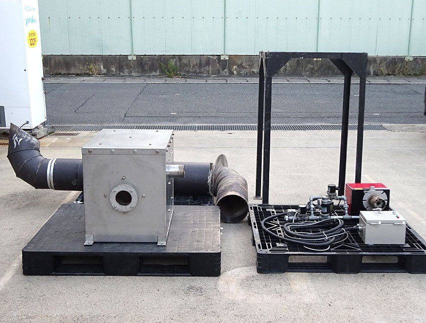 【引取限定】緑屋Re■ 珈琲焙煎用 排煙燃焼装置 リエロ ガスバーナー GS5 煙突 台付 アフターバーナー 実動品 /2/bni/10-232/H#引取拍卖