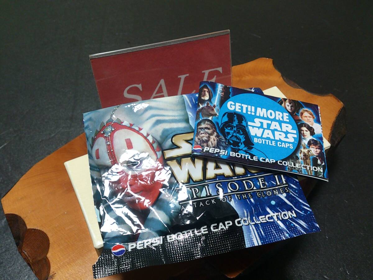 【格安】ペプシ・スターウォーズEP2、ボトルキャップ・パッケージ、パンフレット拍卖