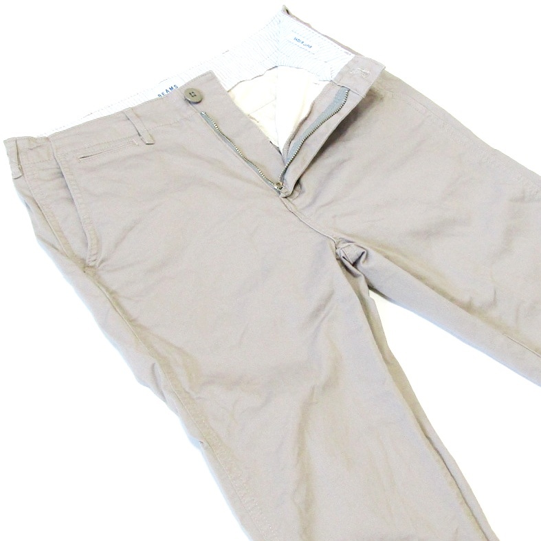 BEAMSビームス▼ストレッチテーパードチノパン▼Sサイズ▼ウエスト約78cm拍卖