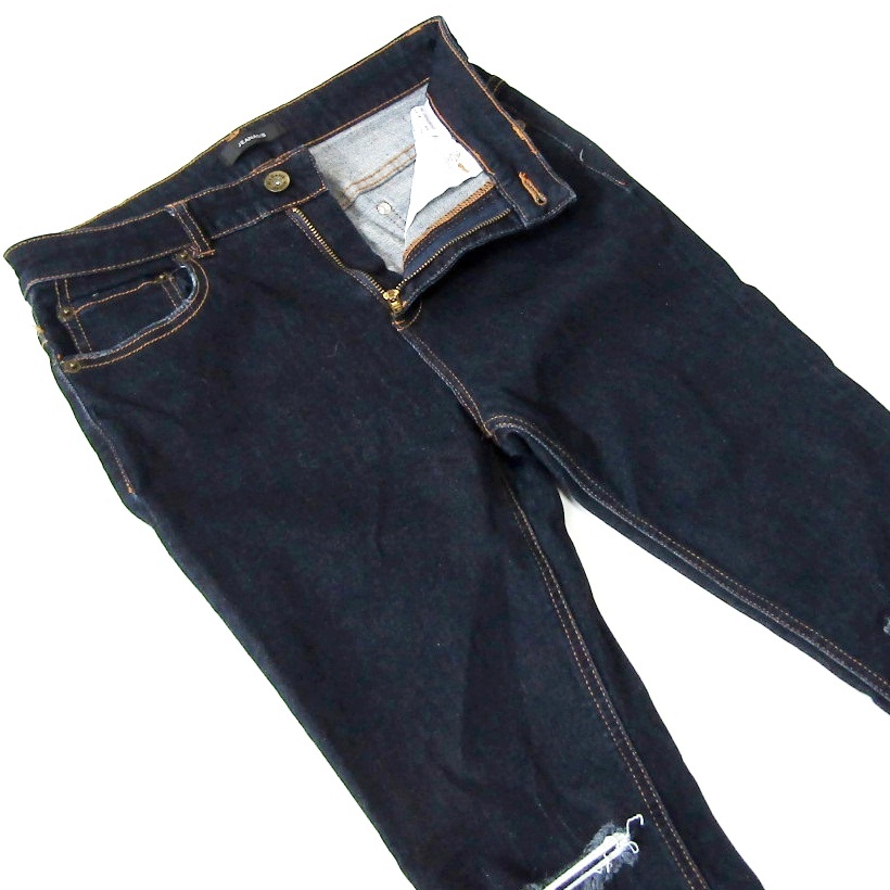 JEANASISジーナシス▼カットオフストレッチスキニーデニム▼Mサイズ▼ウエスト約74cm拍卖