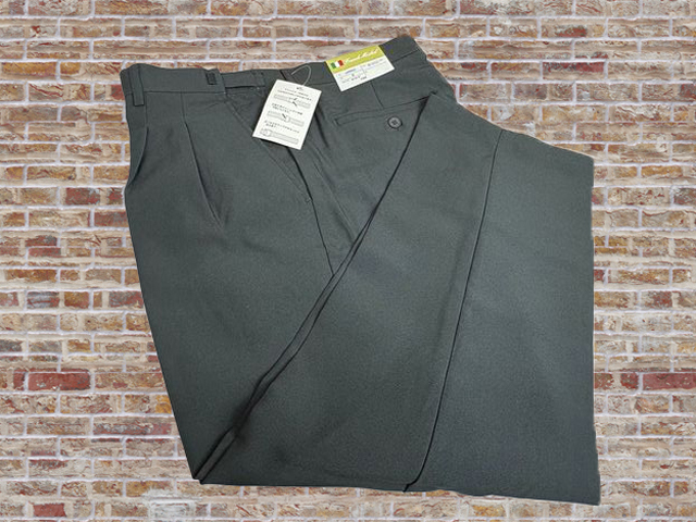 aa00022-3-nb531 ウエスト73-79 股下75cm ダークカラー系 Franck Michel ウエストアジャスター付き スラックス 拍卖