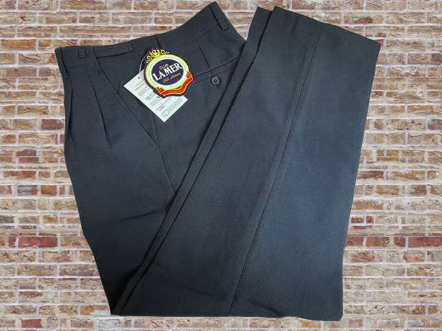 41268-2-nb535 ダークカラー系 ウエスト82-88cm 股下63cm CLUB LAMER アジャスター付スラックス 拍卖