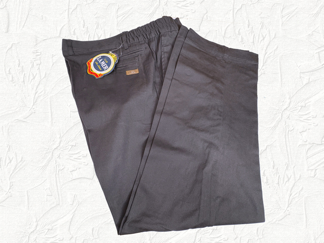 40627-1-nb540 ウエスト82-88cm 股下70cm CLUB LAMER 脇シャーリング ストレッチ チノパンツ 拍卖