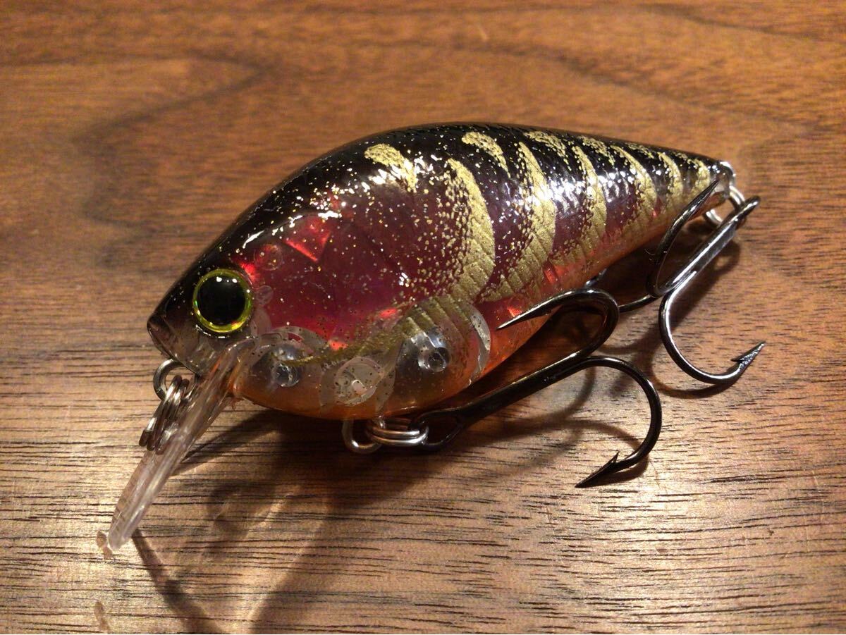 Z★超美品★LUCKY CRAFT ラッキークラフト LC 1.5「CFフレークフレークレイバンレッドクロー」クランクベイト拍卖