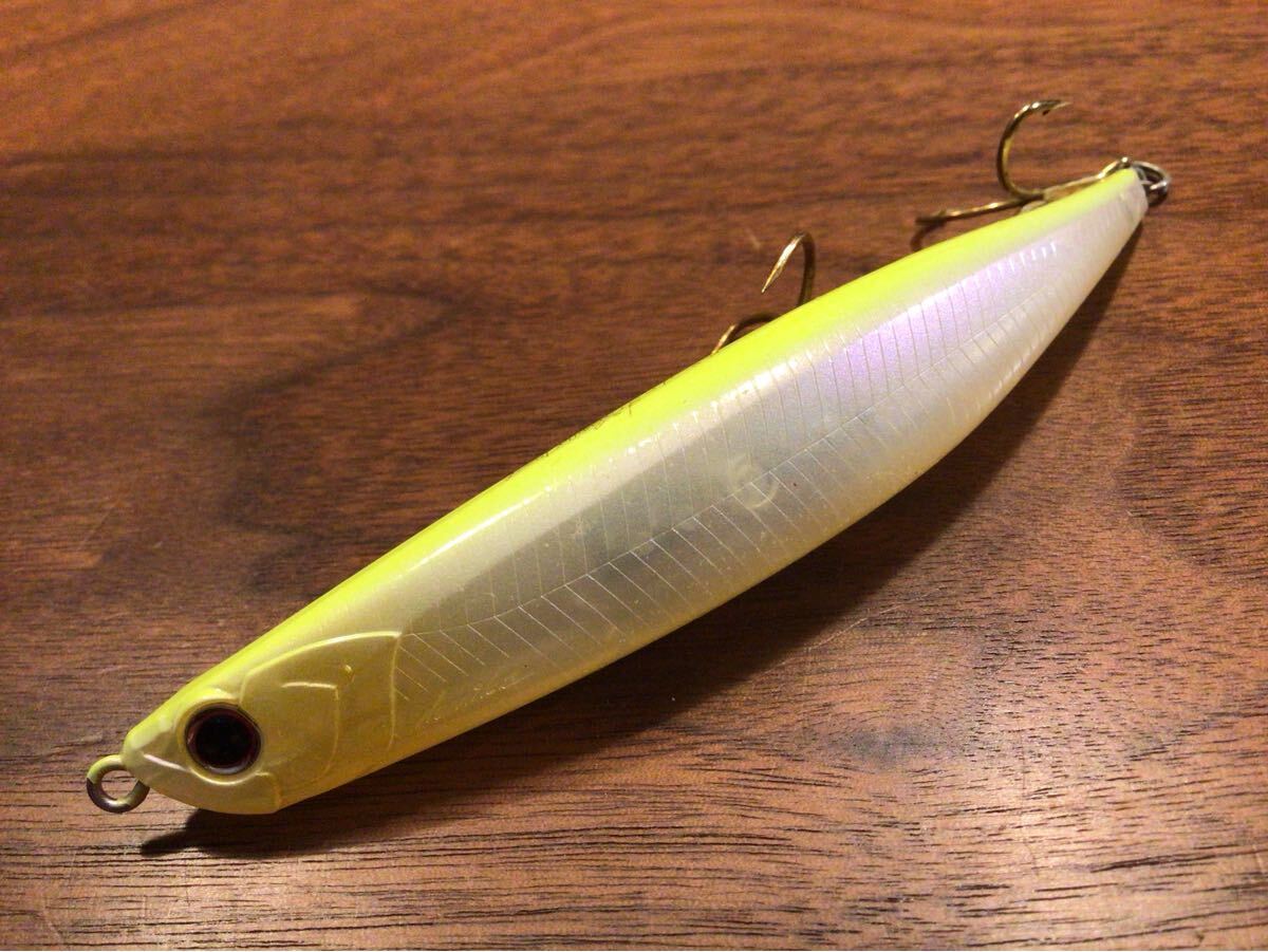 Y★美品★OSP BENT MINNOW 106F-SW ベントミノー106F-SW「チャートバックシャイナー」ソルトウォーター ミノー拍卖