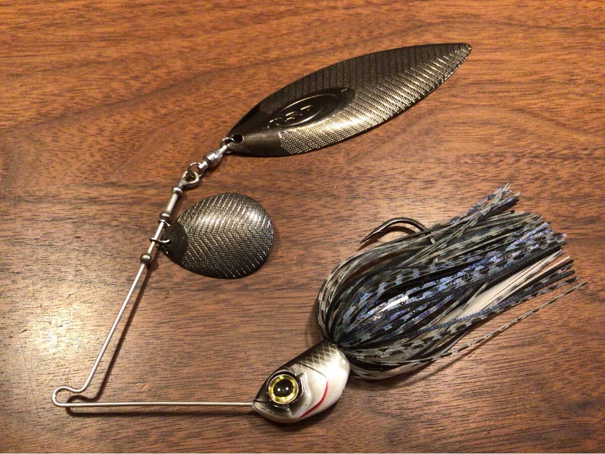 Y★超美品★OSP TYPHOON“LONG CAST”(1oz)タイフーン“ロングキャスト”(1オンス)「ブラックシャイナー」スピナーベイト拍卖