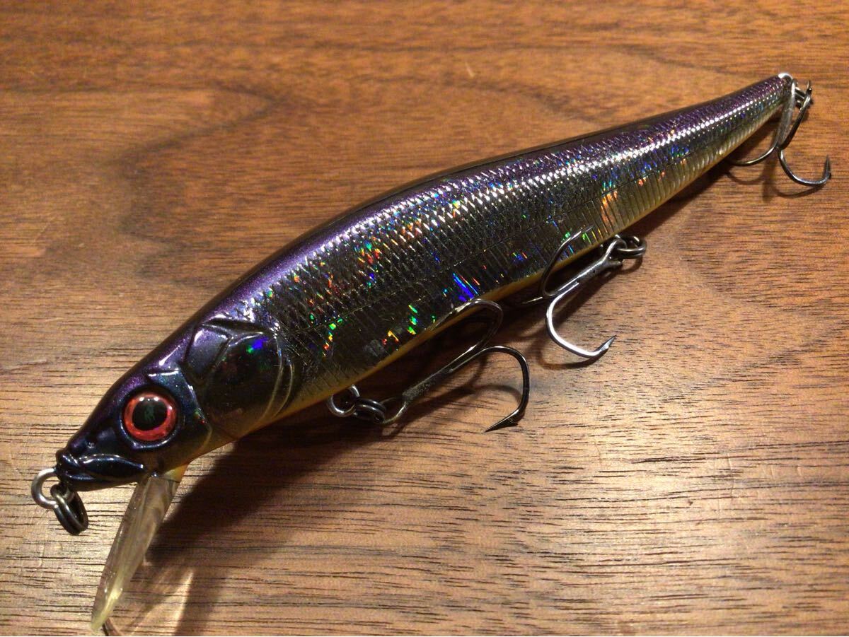 Y★良品★Megabass メガバス VISION ONETEN VISION 110 ビジョンワンテン ビジョン110「GG DEADLY BLACK ILLUSION」ミノー ジャークベイト拍卖