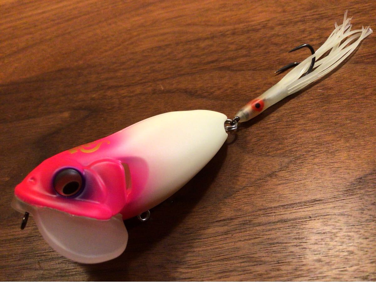 Y★超美品★Megabass メガバス NOISY CAT 72”TEASER HOOK TUNE“ ノイジーキャット72“ティーザーフックチューン”「GLOW PINK HEAD」拍卖