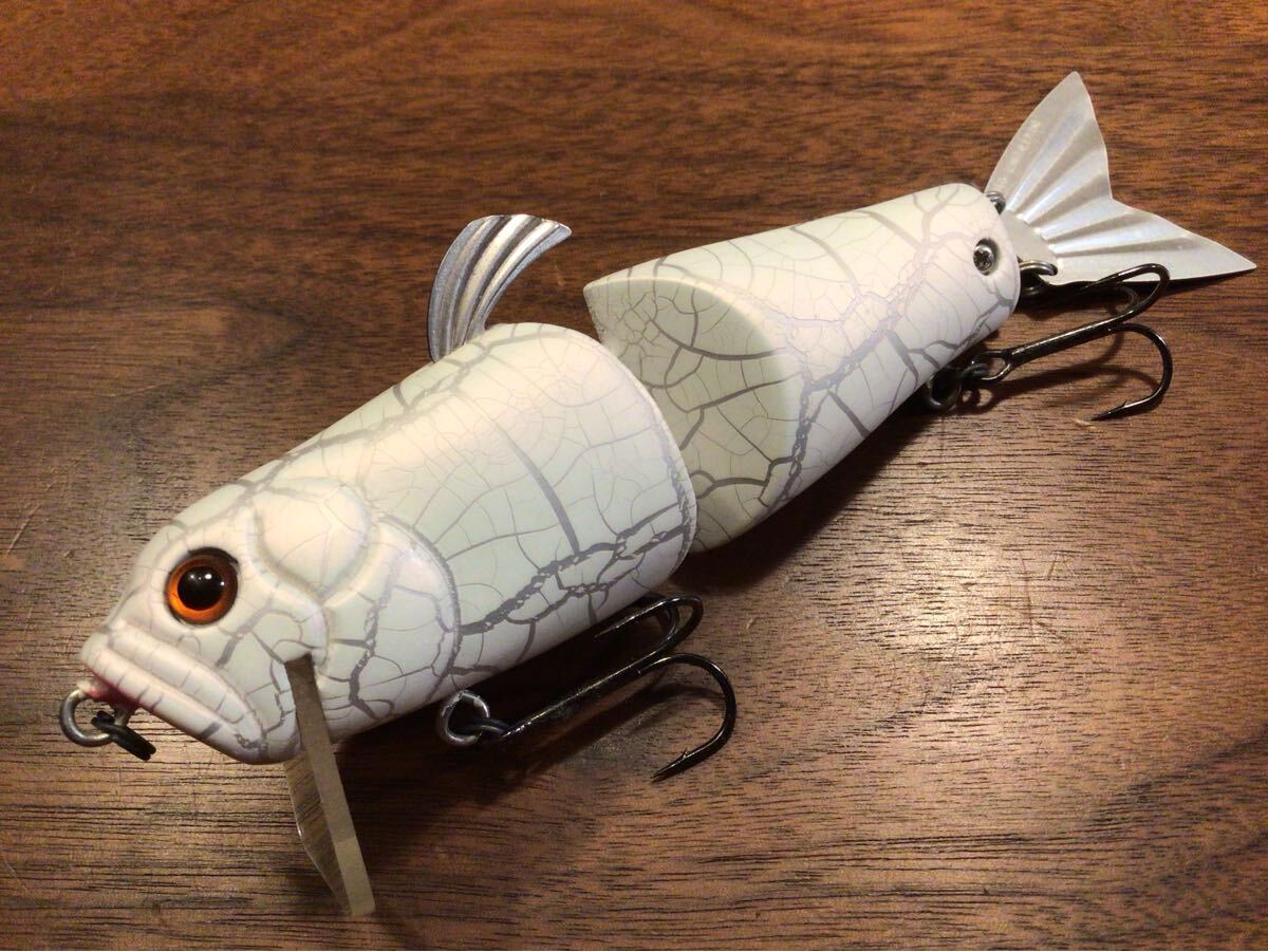 Y★超美品★Megabass×Fish Arrow メガバス×フィッシュアロー IT JACK“BABY” ITジャック“ベビー”「WHITE BUTTERFLY」ビッグベイト拍卖
