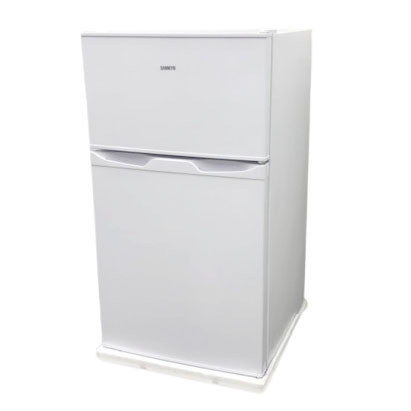 D9389YO ■1025【未使用品】冷凍冷蔵庫 95L 右開き 2ドア SAMKYO GU90 ホワイト 耐熱天板 静音家電拍卖
