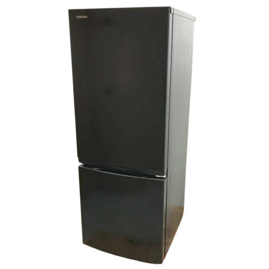 D9120YO ■1024【美品】冷凍冷蔵庫 153L 右開き 2ドア 東芝 GR-W15BZ1(K) 25年製 自動霜取り家電拍卖