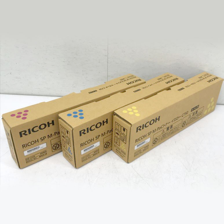 D9265NU 【アウトレット品】複合機用 純正 トナー 3色 3本セット リコー C750 SP M-PaCトナー PC周辺機器未使用 OA機器拍卖