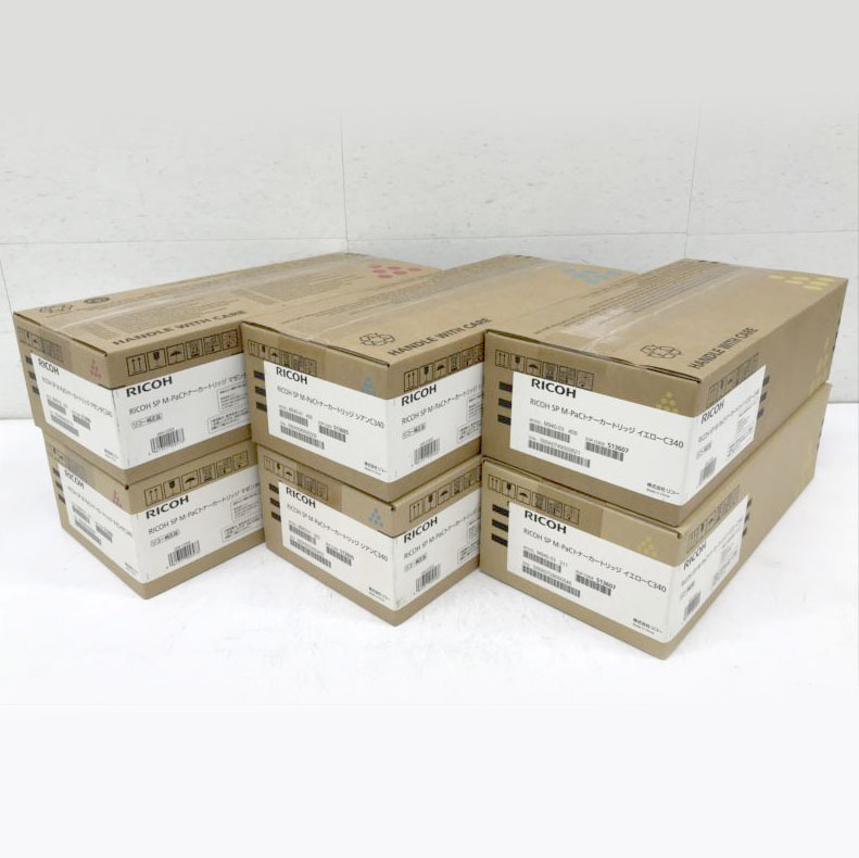 D9266NU 【アウトレット品】複合機用 純正 トナー 3色 6本セット リコー C340 SP M-PaCトナー SP C342M未使用 OA機器拍卖