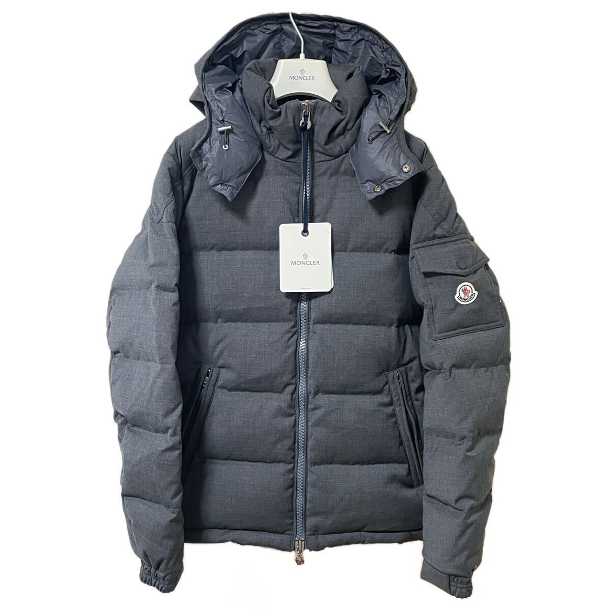 未使用 MONCLER MONTGENEVRE 3 モンクレール ダークグレー ダウンジャケット 正規品 ダウン ジャケット ブルゾン モンクレールジャパン拍卖