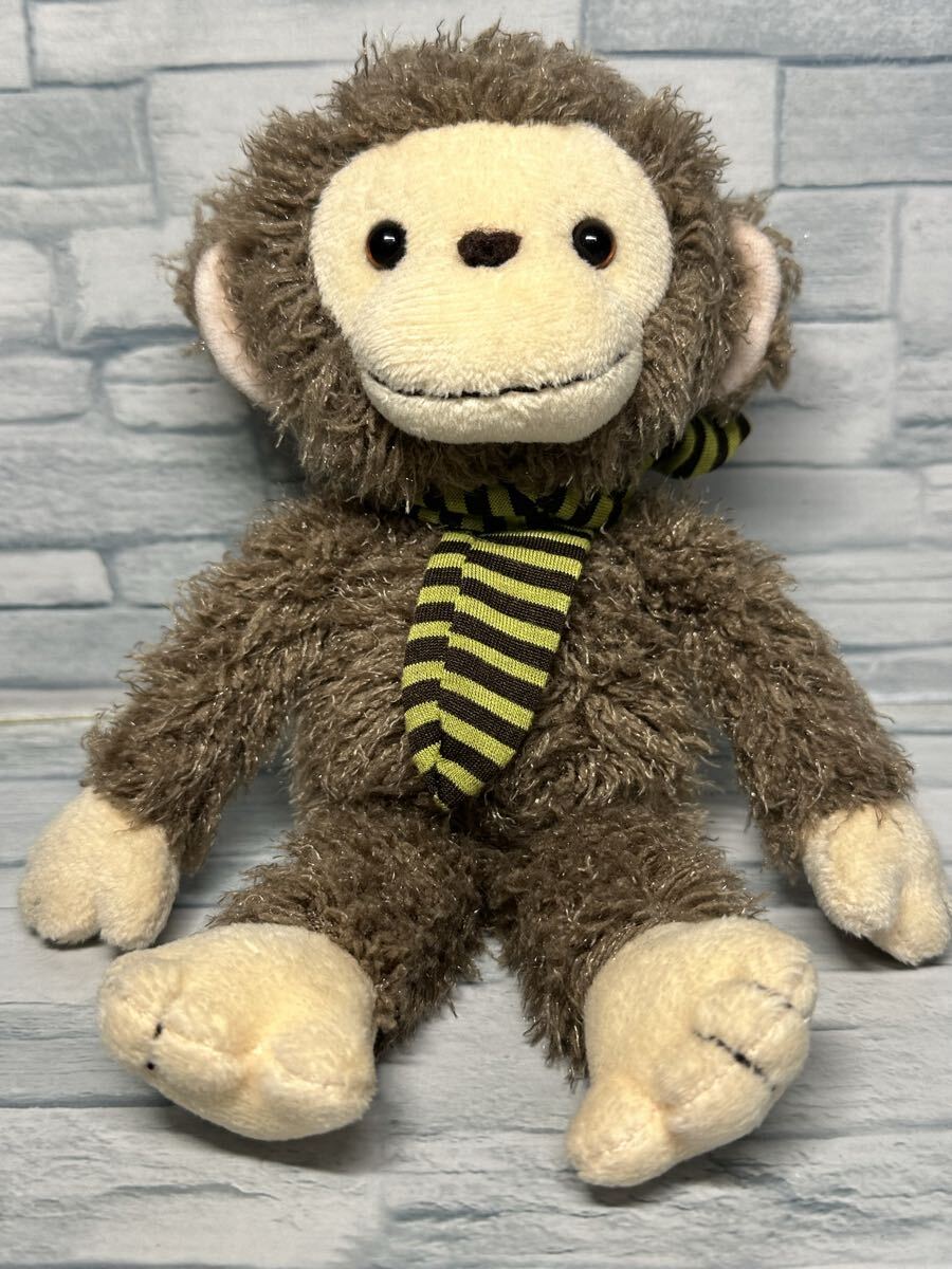 レア 約22cm モンスイユ ぬいぐるみ さる サル 猿 マフラー拍卖