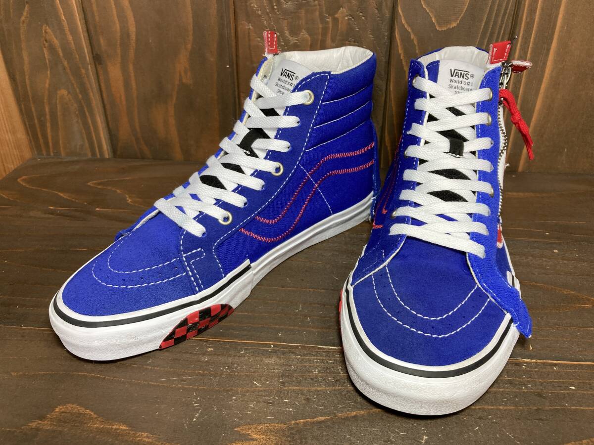 ★VANS バンズ US企画 SK8 HI スケート Reissue CAP Reflective 青×赤 27.0cm 美品 Used 検 カットアンドペースト オールドスクール拍卖