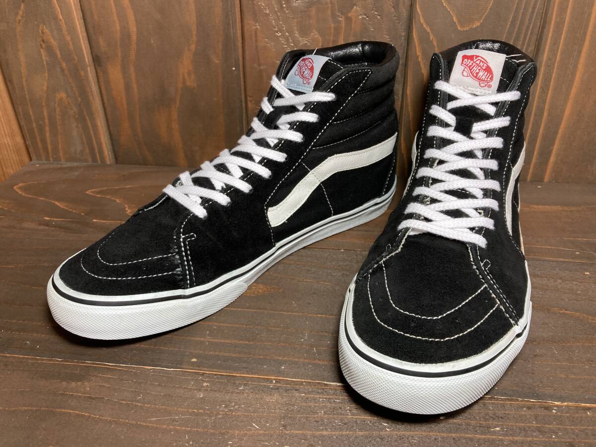 ★VANS バンズ 国内企画 SK8 HI スケート Ultra Cush 黒×白 28.0m Used 検 スリッポン オールドスクール ハーフキャブ スニーカー拍卖