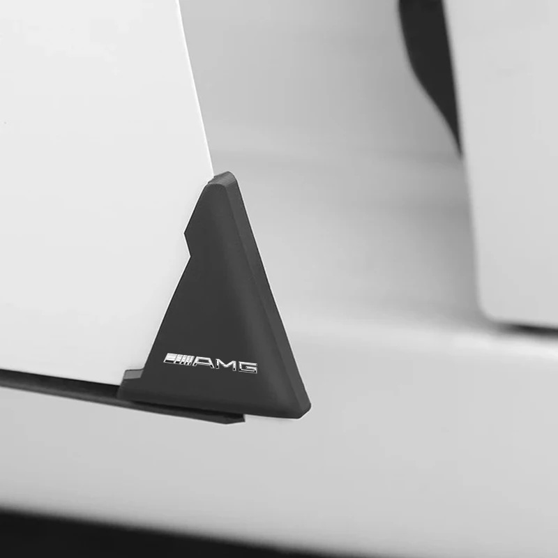 2点セット Mercedes-Benz メルセデスベンツ AMGドアコーナープロテクター コーナーガード シリコン ステッカー ブラック PETRONAS ga拍卖