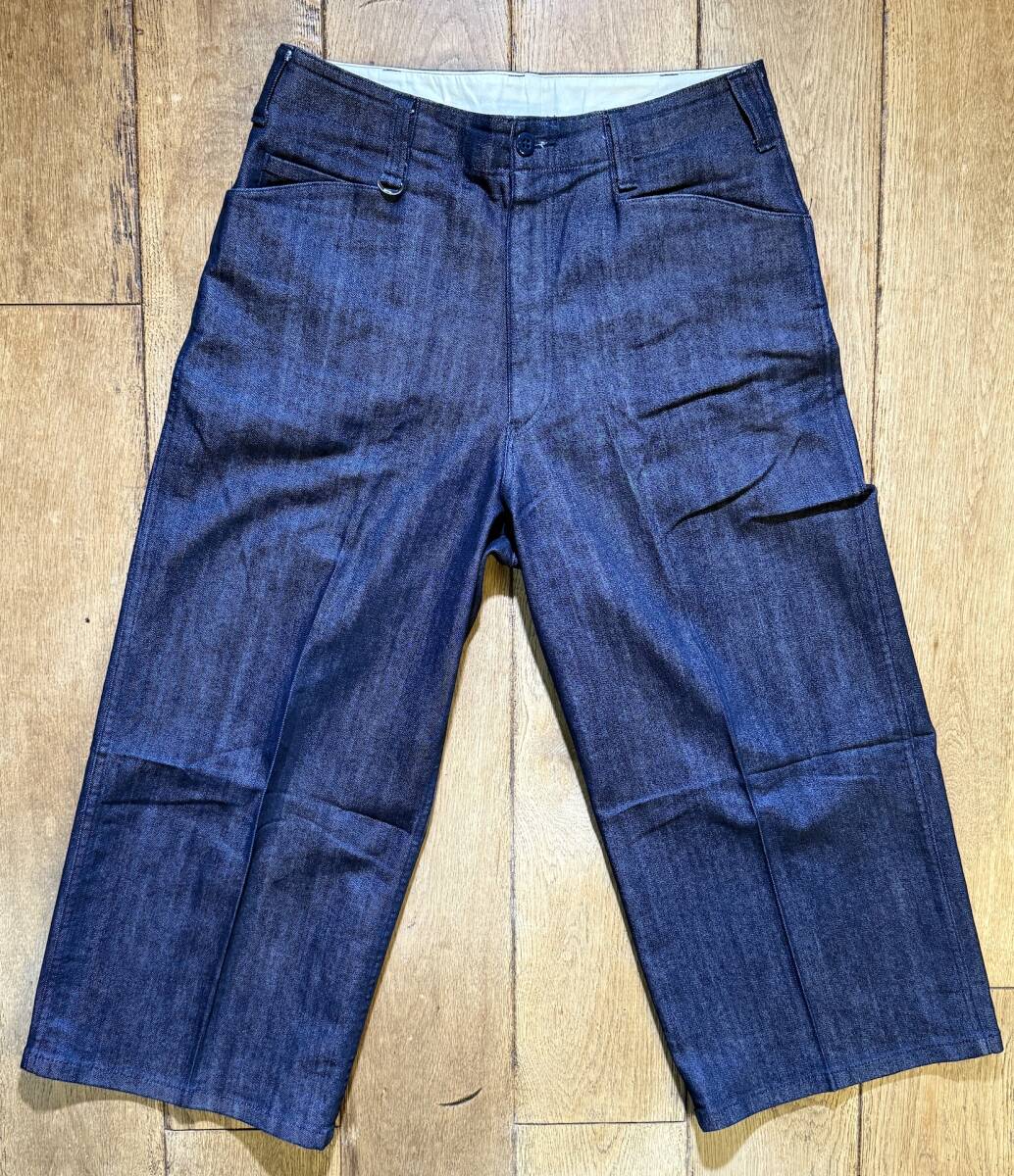 【かなり美品】SOPHNET. WIDE ANKLE CUT PANT SOPH-170048 ワイドパンツ バギー ソフネット 2017SS インディゴ Mサイズ拍卖