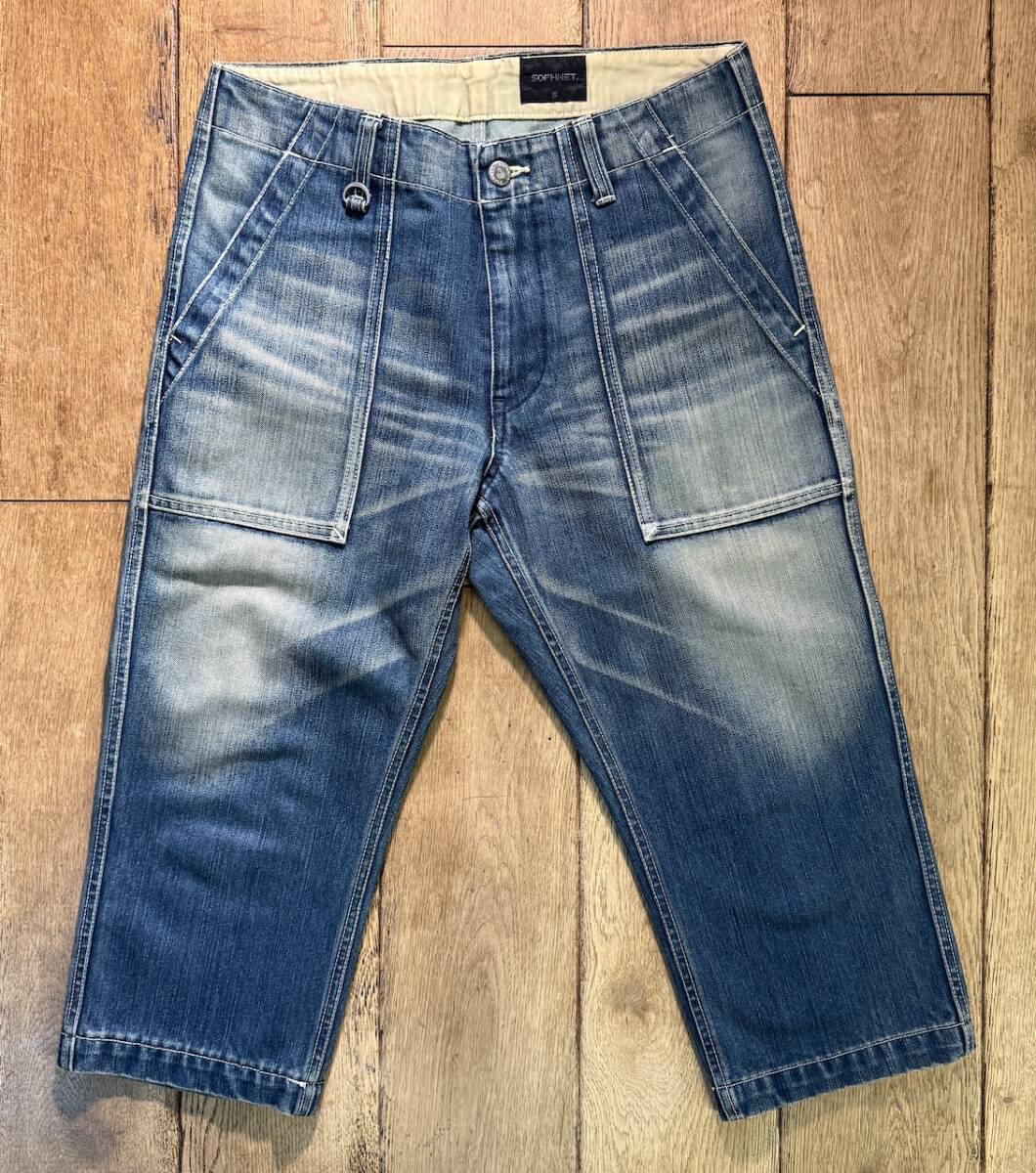 【美品】SOPHNET. 5分丈デニムパンツ ハーフパンツ サイズS ソフネット FRAGMENT JUN 【美品】拍卖