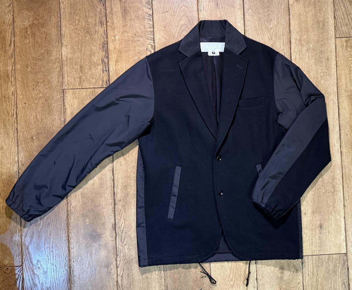 GANRYU COMME des GARCONS EP-J018 エステルクロス × ナイロン テーラードジャケット ガンリュウ コムデギャルソン Mサイズ 美品拍卖