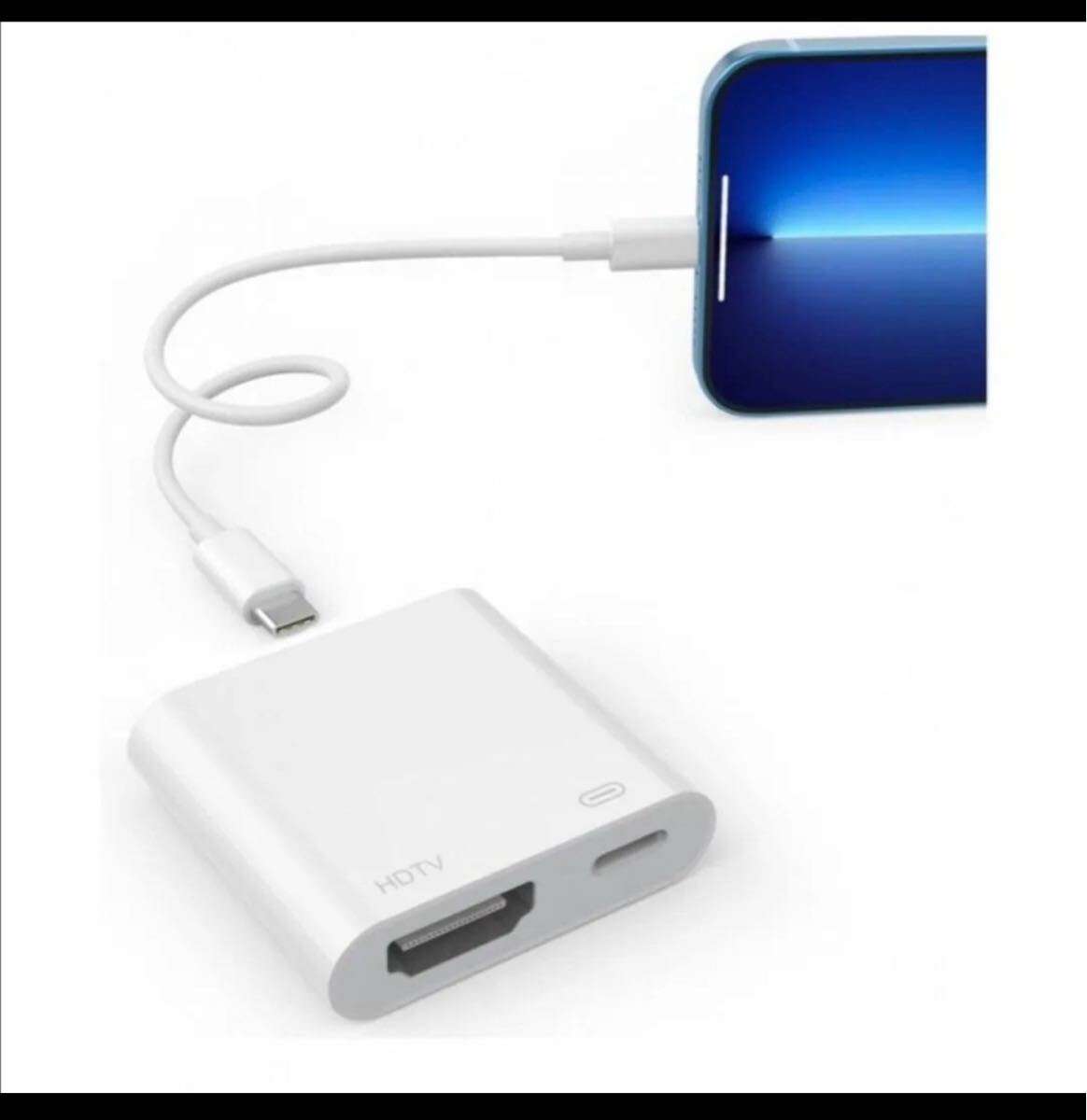 Phone HDMI変換アダプタ 1080PフルHD・給電不要 HDMI変換拍卖