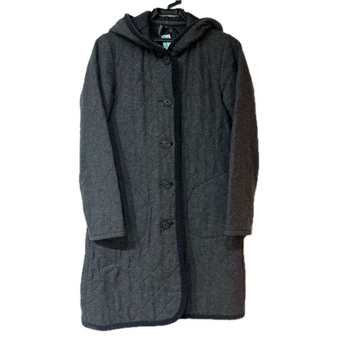 LAVENHAM ラベンハム ウール グレー キルティングコート拍卖