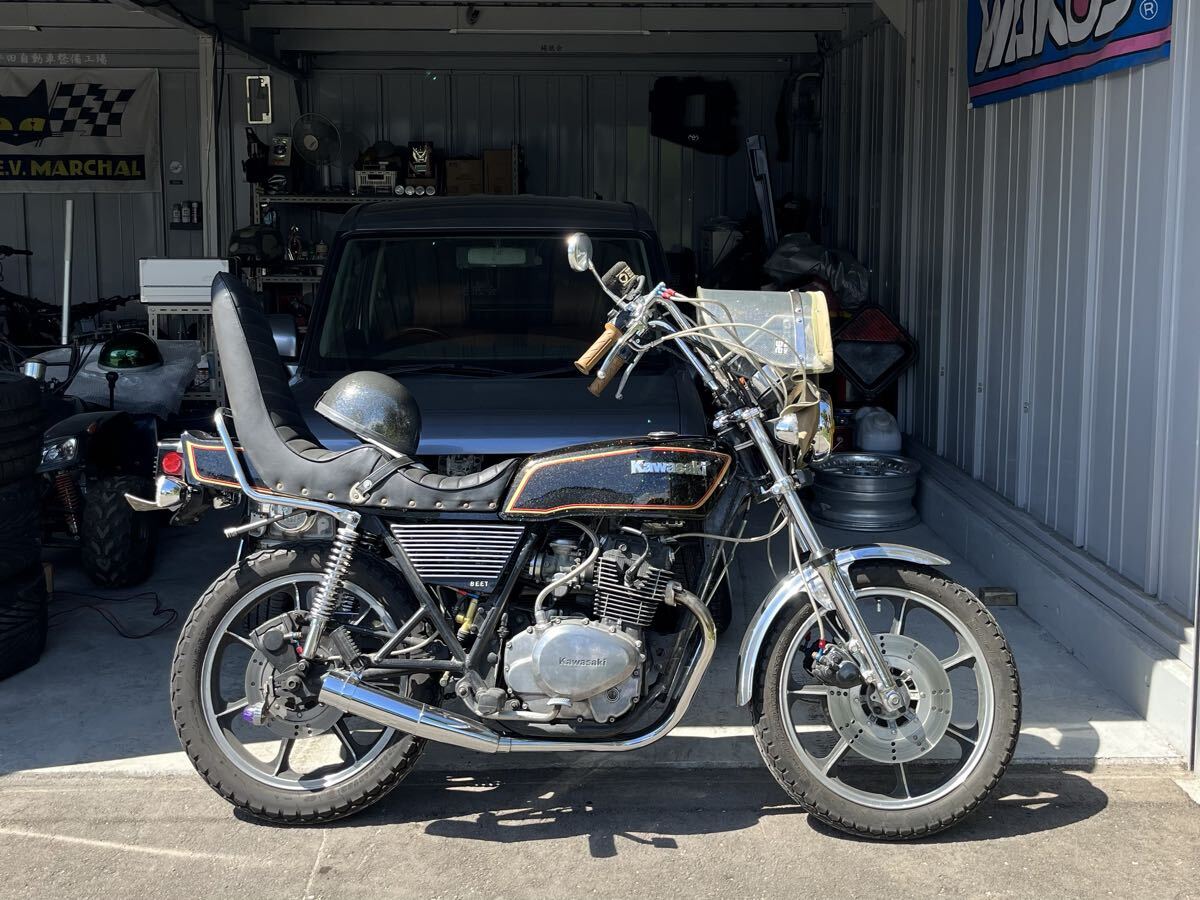 カワサキ KAWASAKI Z250FT 3段シート 当時物 高級 本革シート 希少拍卖