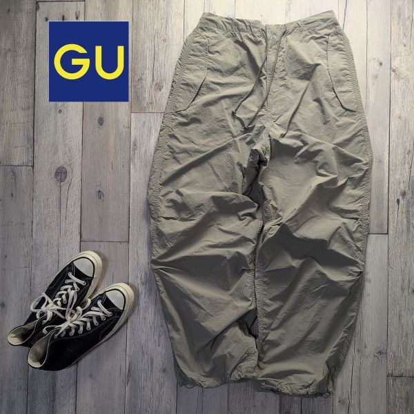 ☆GU ジーユー☆ナイロン パラシュート パンツ Size(S) S2635拍卖