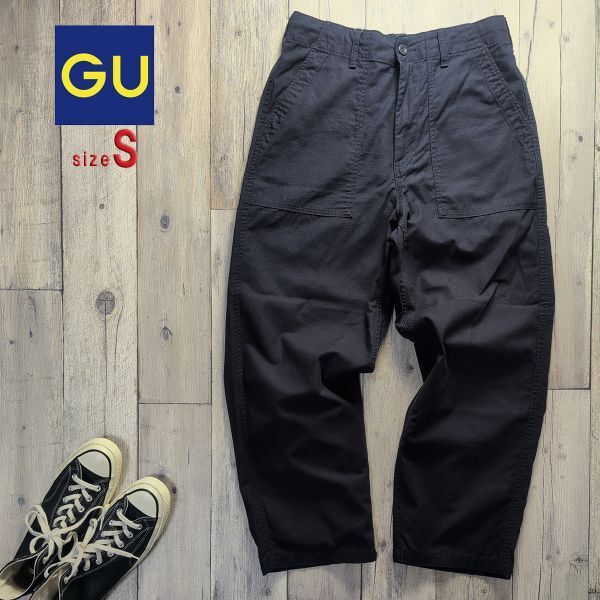☆GU ジーユー☆ベイカー イージーパンツ Size(S) ネイビー S2680拍卖