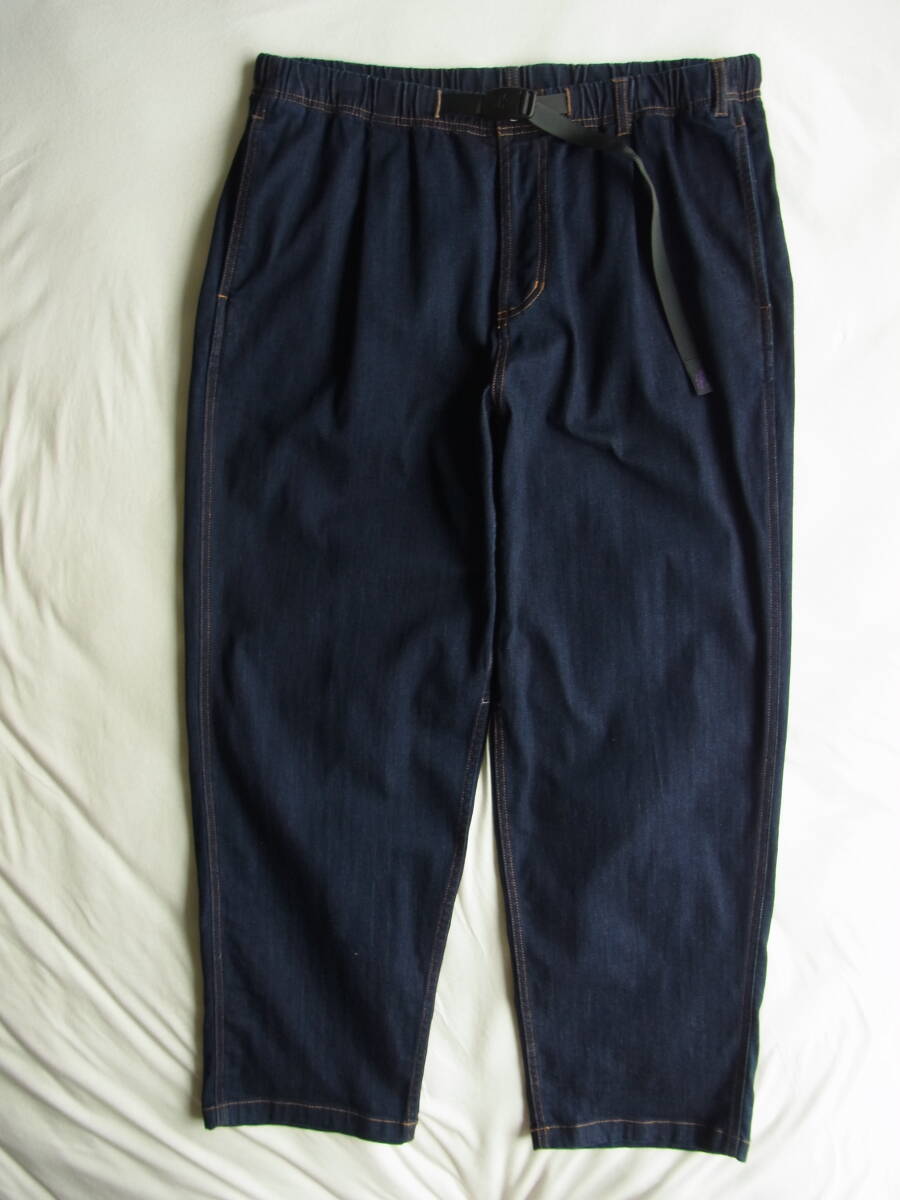 GRAMICCI グラミチ 濃色ストレッチデニム素材 1プリーツ ワイドシルエット クライミングパンツ サイズ XL GMP-S2094拍卖