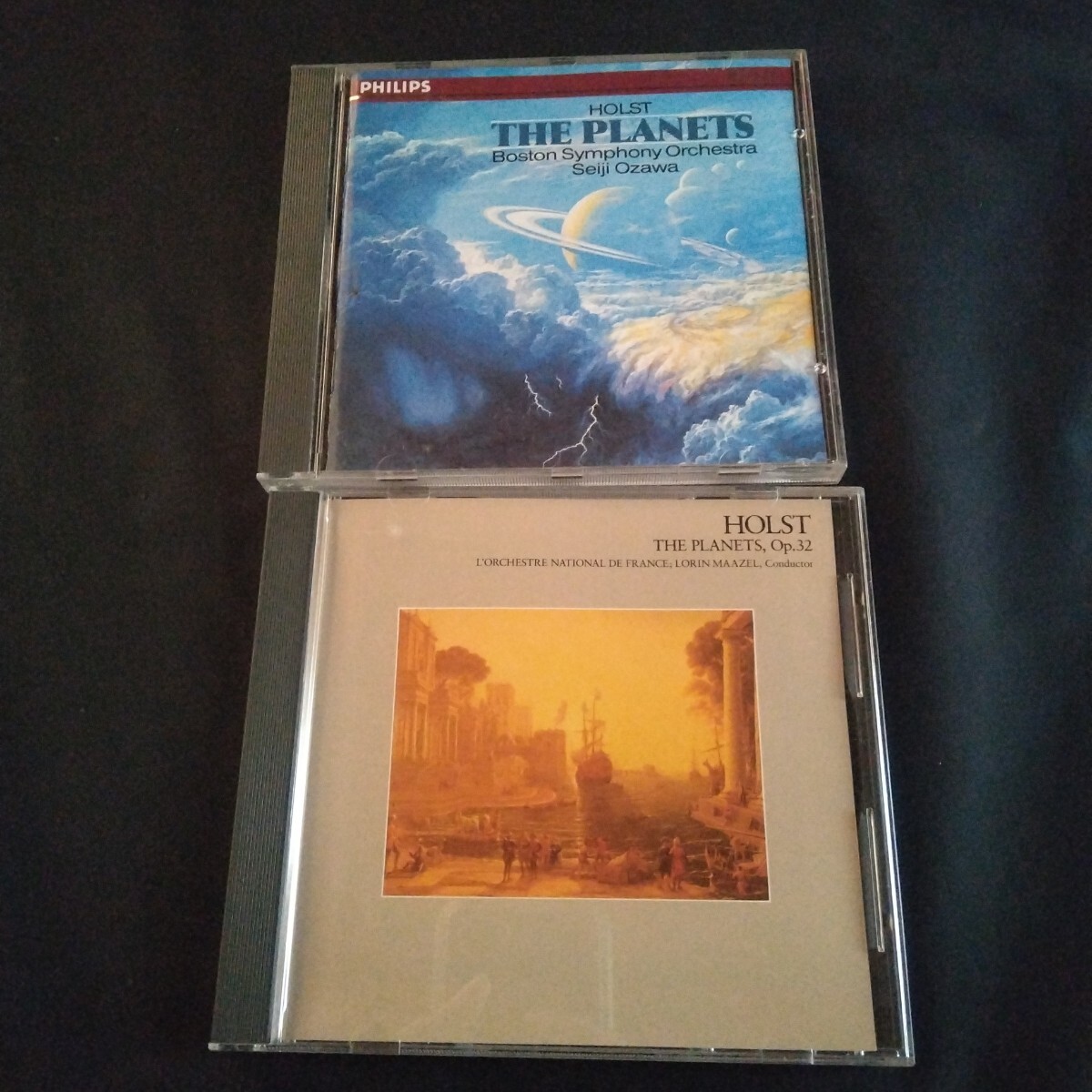 CD 2点まとめ ホルスト 惑星 小澤征爾 THE PLANETS HOLST BOSTON SYMPHONY ORCHESTRA ロリン・マゼール指揮 フランス国立管弦楽団 拍卖