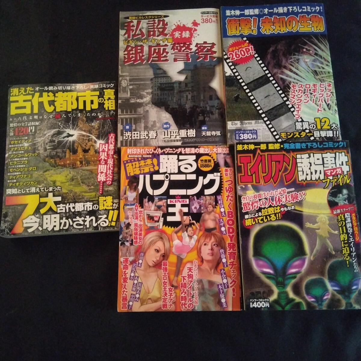消えた古代都市の真相 エイリアン誘拐事件ファイル 衝撃!未知の生物 実録私設銀座警察 踊るハプニング王 竹書房拍卖