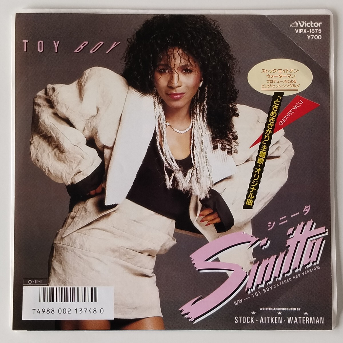 【7inch】シニータ/トイ・ボーイ(VIPX-1875)SINITTA/TOY BOY/DISCO/Hi-NRG/ハイエナジー/SAWストック・エイトキン・ウォーターマン拍卖