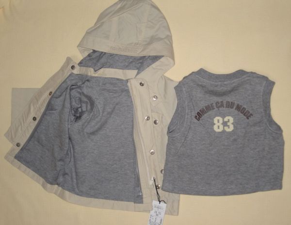 Last コムサデモード 80 ライナー付き3WAYブルゾン ベージュ拍卖