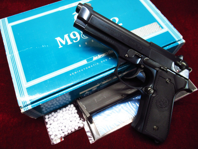 KSC M9&M92 SERIES U.S.9mmM9 ハンドガン ブルーイング加工 HW ガスブローバック ガスガン 難あり 管理7k1004B-F01拍卖