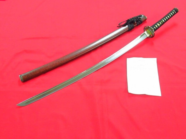 模造刀 日本刀 居合刀 しのびや 全長約102cm 刃渡り約76cm 鞘抜き重量約940g 管理7H1009N-G2拍卖