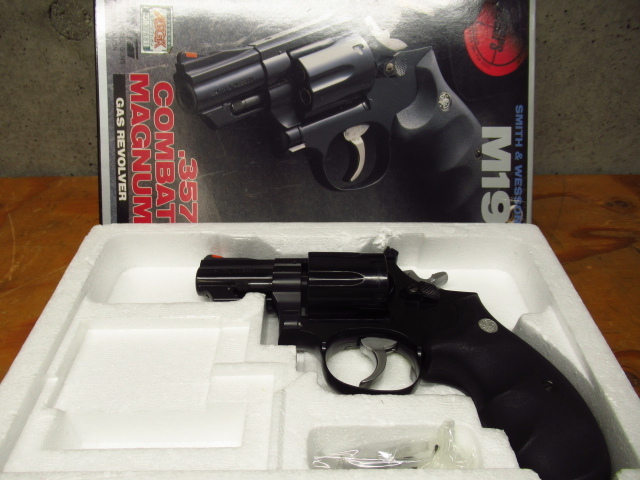 KOKUSAI コクサイ S&W M19 .357 COMBAT MAGNUM リボルバー ブラック ガスガン カートリッジ無し 現状品 管理O1013u-B3拍卖