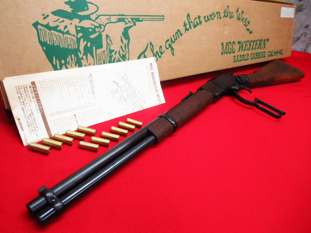 SMG刻印あり 未発火 MGC ウィンチェスター M73 SUPER DX サドルカービン ライフル 木製ストック 金属製モデルガン 管理7k1023H-H10拍卖