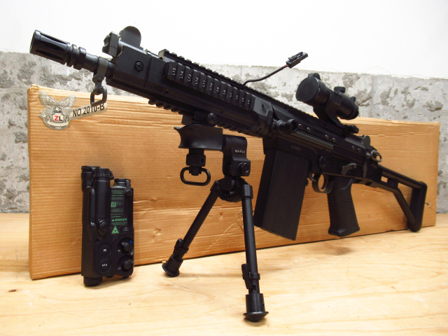 ZL製 SA58 FN FAL 2010-B フルメタル電動ガン バイポッド サイト付き 管理7k1023G-H10拍卖