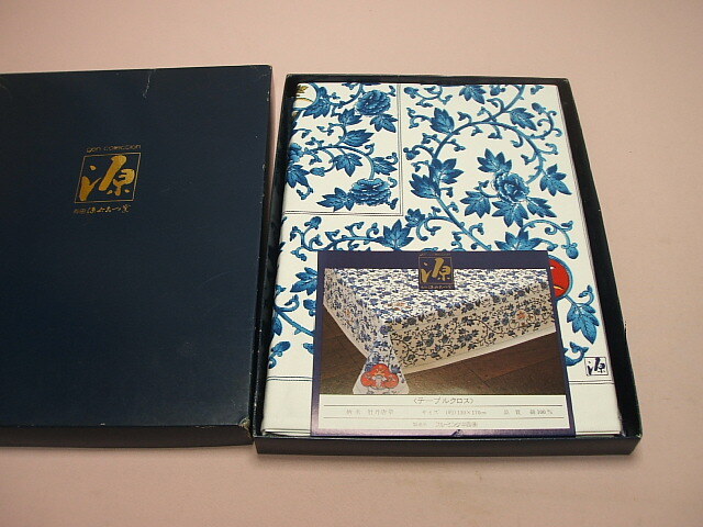 ☆送料無料☆源右衛門(ブルーミング中西製)☆テーブルクロス[130×170cm)☆拍卖