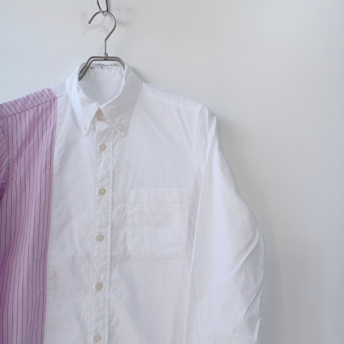 SOPHNET. ソフネット ドッキングシャツ ストライプ拍卖