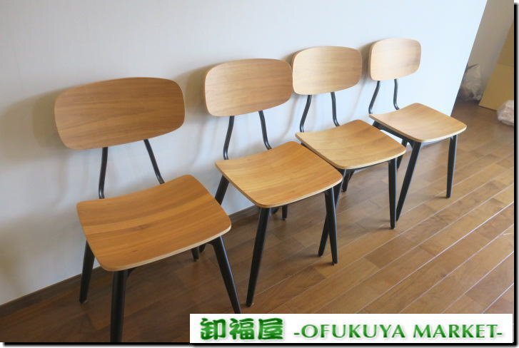 家具WD■511582■ダイニングチェア 4脚セット 金属フレーム■展示品/取り外し品/未使用品/千葉出荷拍卖