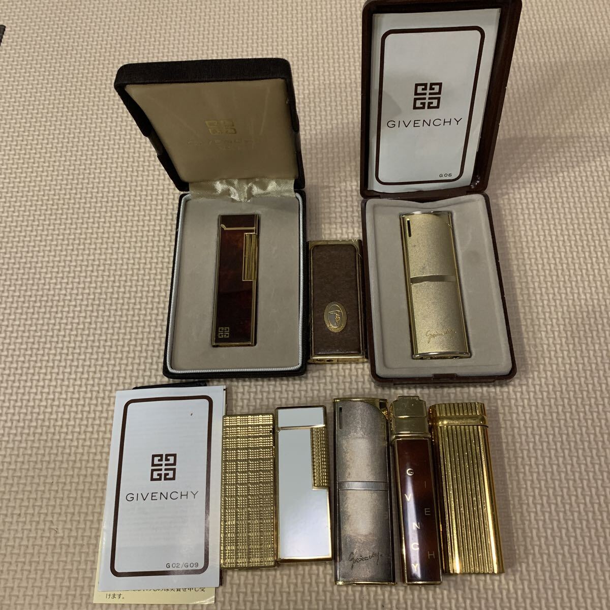 ガスライター ライター 喫煙具 GIVENCHY ダンヒル Cartierなど 数点拍卖