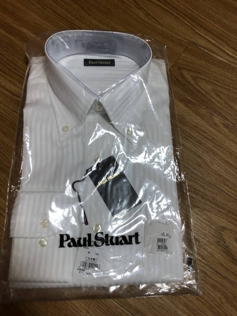 ポールスチュアート ボタンダウンワイシャツ 長袖 新品・未使用拍卖