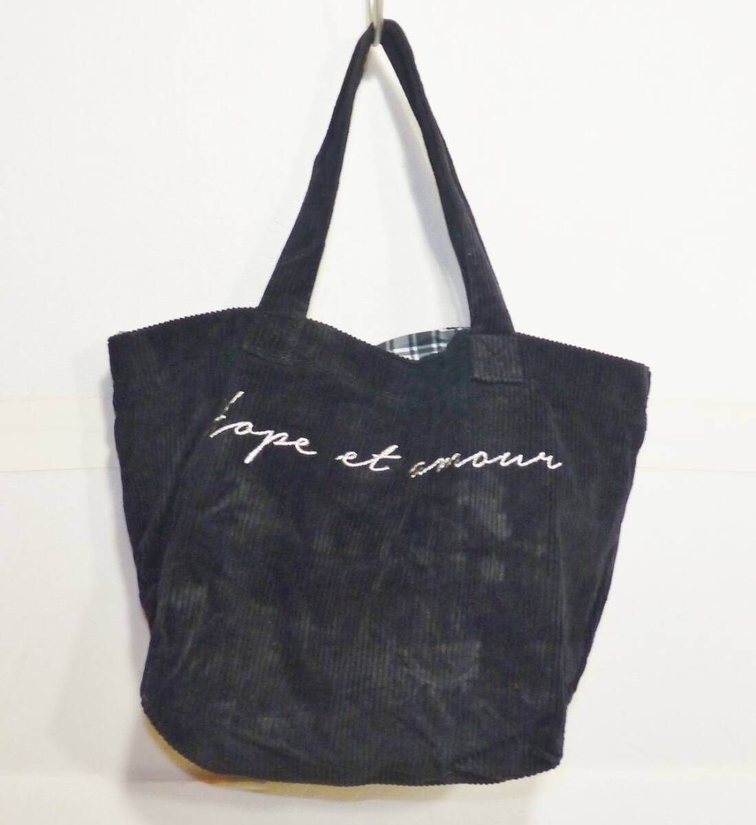 mysty woman(ミスティーウーマン) コーデュロイ トートバッグ 813486-378G拍卖