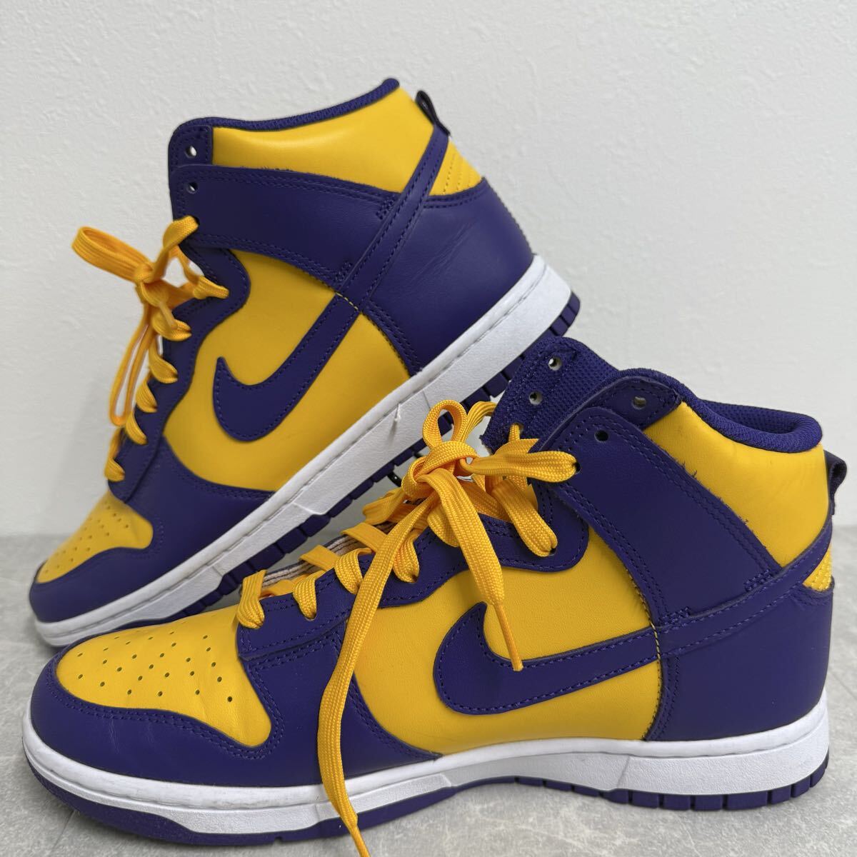 061あ NIKE DUNK HIGG RETRO Court Purple University Gold DD1399-500 27cm 箱なし 糸ほつれ有り 1円〜 拍卖