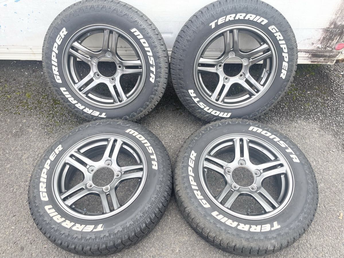 【バリ溝】ジムニー純正ホイール 24年製 MONSTA 175/80R16 宅配不可拍卖
