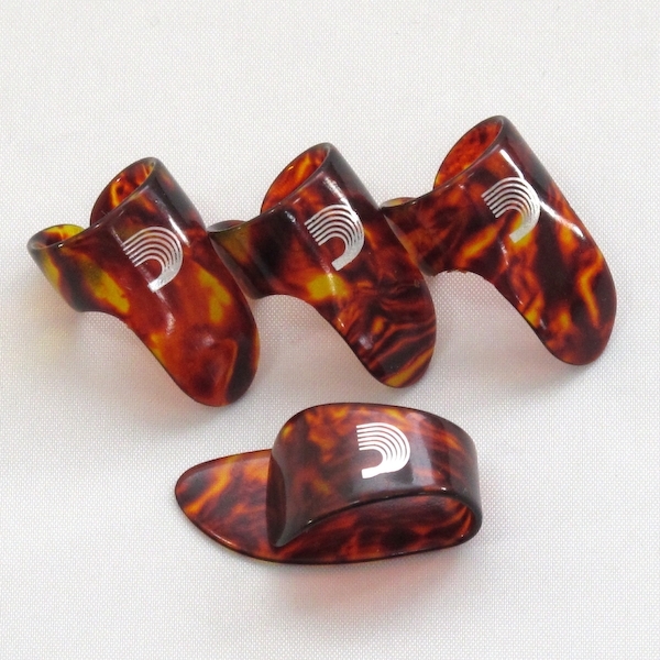 新品 D'Addario フィンガーピックx3+サムピックx1 ラージサイズセット拍卖